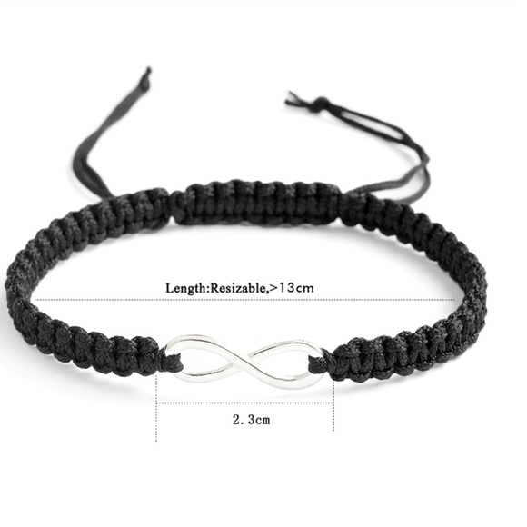 🎁 goneHandmade His & Her's Infinity Bracelet Set - Picture 3 of 4